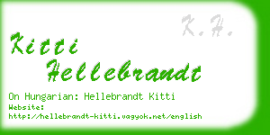 kitti hellebrandt business card